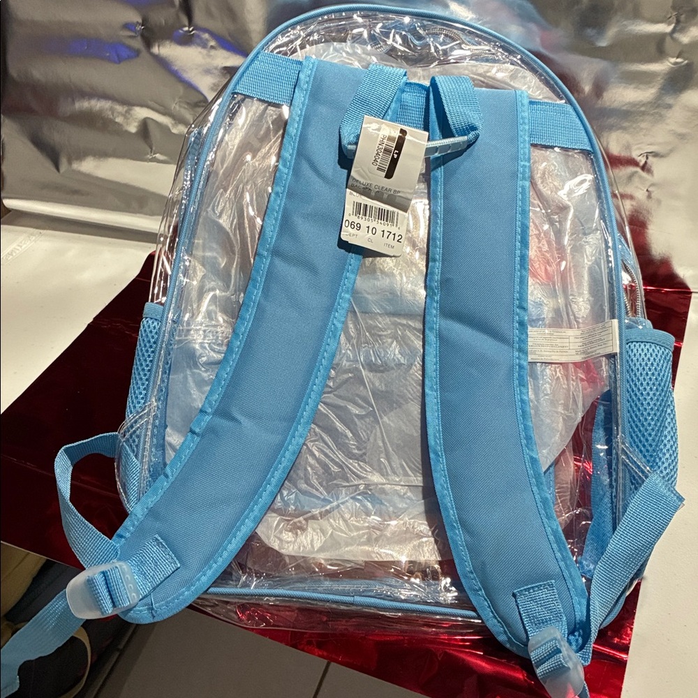 Transparent Blue Kids Backpack - Picture 2 of 4